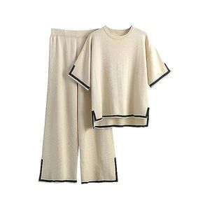 Cream Two-Piece Lounge Set